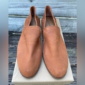 Lucky Brand Soft Leather Loafer - Brown Leather Flat